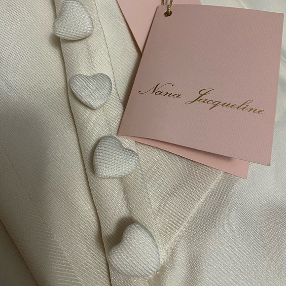 Nana Jacalyn Elle Heart Buckle Pants, Cream - Picture 4 of 7